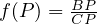        BP-
f(P) = CP  