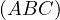 (ABC )  