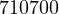 710700  